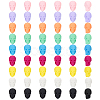 54Pcs 9 Colors Rubberized Style Opaque Acrylic Beads SACR-PH0002-38-1