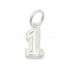 Number Series 925 Sterling Silver Charms STER-Q002-01B-1