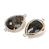 Natural Labradorite Faceted Teardrop Links G-B126-03G-04-2