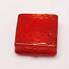 Handmade Silver Foil Lampwork Beads FOIL-S006-20x20mm-01-1