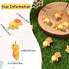 10Pcs Opaque Resin Pendants RESI-YW0002-10A-3