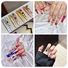 48Pcs 12 Styles Alloy Rhinestone Cabochons MRMJ-TA0001-45C-10