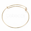 Adjustable Iron Expandable Bangle Making BJEW-R038-KC-2