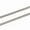 Tarnish Resistant 304 Stainless Steel Box Chains CHS-L001-29-2mm-1