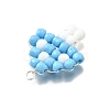 Glass Seed Bead Pendants PALLOY-TA00278-5