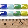 Electroplate Glass Beads Strands EGLA-C004-09-4