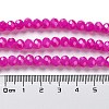 Baking Painted Imitation Jade Glass Bead Strands X-DGLA-A034-J8MM-A28-3