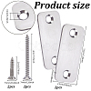 201 Stainless Steel Door Lock Hole Cover Plate DIY-WH0750-373B-2