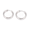 Tarnish Resistant 304 Stainless Steel Huggie Hoop Earrings EJEW-G272-01-20mm-P-1