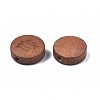 Laser Engraved Wood Beads WOOD-S053-53E-3