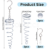 2Pcs Steel Spring Coil Fittings FIND-SP0005-84-2