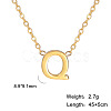 201 Stainless Steel Initial Pendant Necklaces FS-WG78A3B-17-1