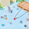 10Pcs Alloy Glass Pendants PALLOY-TAC0150-7