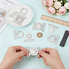 6 Sets Zinc Alloy Side Release Buckles FIND-BC0019-63P-3