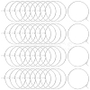 100Pcs 316 Surgical Stainless Steel Wine Glass Charms Rings STAS-BBC0005-97B-1