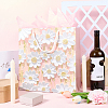 1Pc Flower Printed Paper Gift Storage Bags with Rope Handle ABAG-SP0001-09B-3