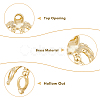 60Pcs Brass Bead Cap Pendant Bails KK-HY0003-04-3