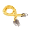 Waxed Cord Necklace Making X-NCOR-T001-62-2