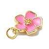 Rack Plating Brass Enamel Charms KK-O142-56G-04-3