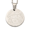 Non-Tarnish Constellation Pendant Necklaces NJEW-S422-04P-02-1