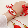 Bohemian Glass Seed Beaded Braided Bead Men NH0073-1-2