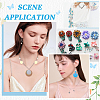 300pcs Iridescent PVC Paillette/Sequins Pendants PVC-SC0001-08-5