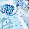 210Pcs 6 Colors Handmade Evil Eye Lampwork Beads LAMP-WR0001-03-4