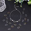 60Pcs 2 Colors Brass Linking Rings KK-HS0001-47-5