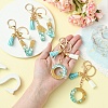 Transparent Epoxy Resin Pendant Keychains KEYC-FS00022-16-4