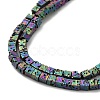 Electroplated Natural Lava Rock Beads Strands G-Q1009-B01-02H-3