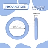 9Pcs Ring Food Grade Eco-Friendly Silicone Focal Beads JX895D-2