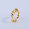 Spiral Pattern Brass Cuff Rings IL9940-1