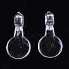 Transparent AS Plastic Pendant Blanks FIND-T064-010-3