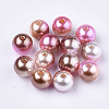 Rainbow ABS Plastic Imitation Pearl Beads OACR-Q174-10mm-10-1
