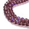 Electroplate Glass Beads Strands EGLA-A034-T1mm-L14-3