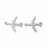 Non-Tarnish 201 Stainless Steel Connector Charms STAS-K251-090P-1