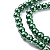 Baking Paint Pearlized Glass Pearl Round Bead Strands HY-Q330-8mm-M-4