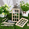 DIY Rectangle Wooden Mini Windows DIY-WH0002-26-4