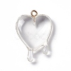 Transparent Resin Pendants RESI-F028-01E-1