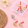 8Pcs 2 Colors Rack Plating Alloy Stud Earring Findings FIND-YW0003-82C-5