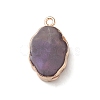 Natural Amethyst Pendants G-K333-01D-3