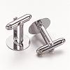 Brass Cuff Button X-KK-G216-P-2