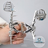 Synthetic Turquoise Claw Hair Clips PW-WGD274A-01-3