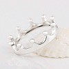 Crown 925 Sterling Silver Finger Rings WG18318-03-3