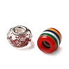 Acrylic & Resin & Polymer Clay Rhinestone European Beads FPDL-NB0001-05-2