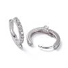 Brass Huggie Hoop Earring Findings KK-P150-42P-2