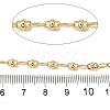 Brass Textured Oval Link Chains CHC-C014-15G-3