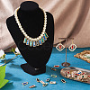 36Pcs 6 Colors Zinc Alloy Glass Pendants ALRI-TA0001-33-7