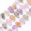 Natural Quartz & Peridot Beads Strands G-P434-12-2