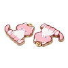 Alloy Enamel Pendants FIND-C037-20G-04-2